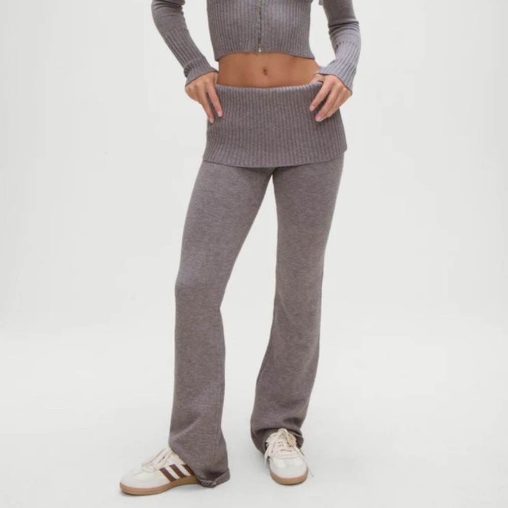 Frankie’s Bikinis Knit Foldover Pant